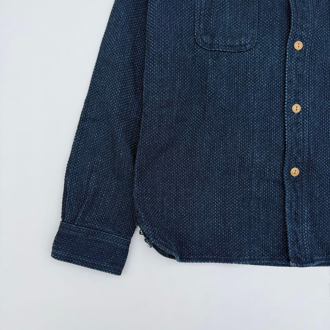 トップス Blue Trick / Sashiko Indigo Work Shirt 4