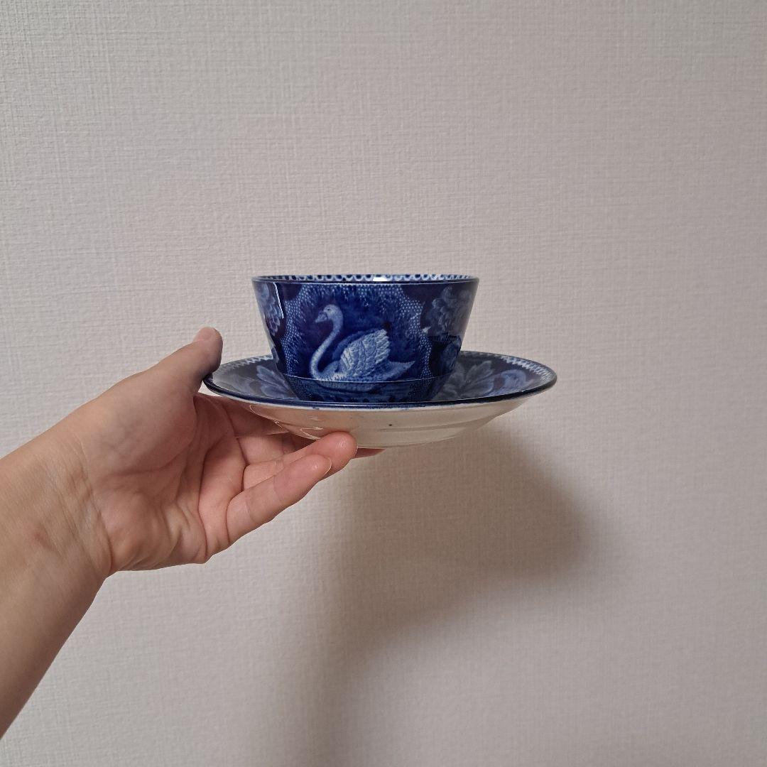 アンティーク　スタッブス ヒストリカル フロー トランスファー　カップ＆ボウル