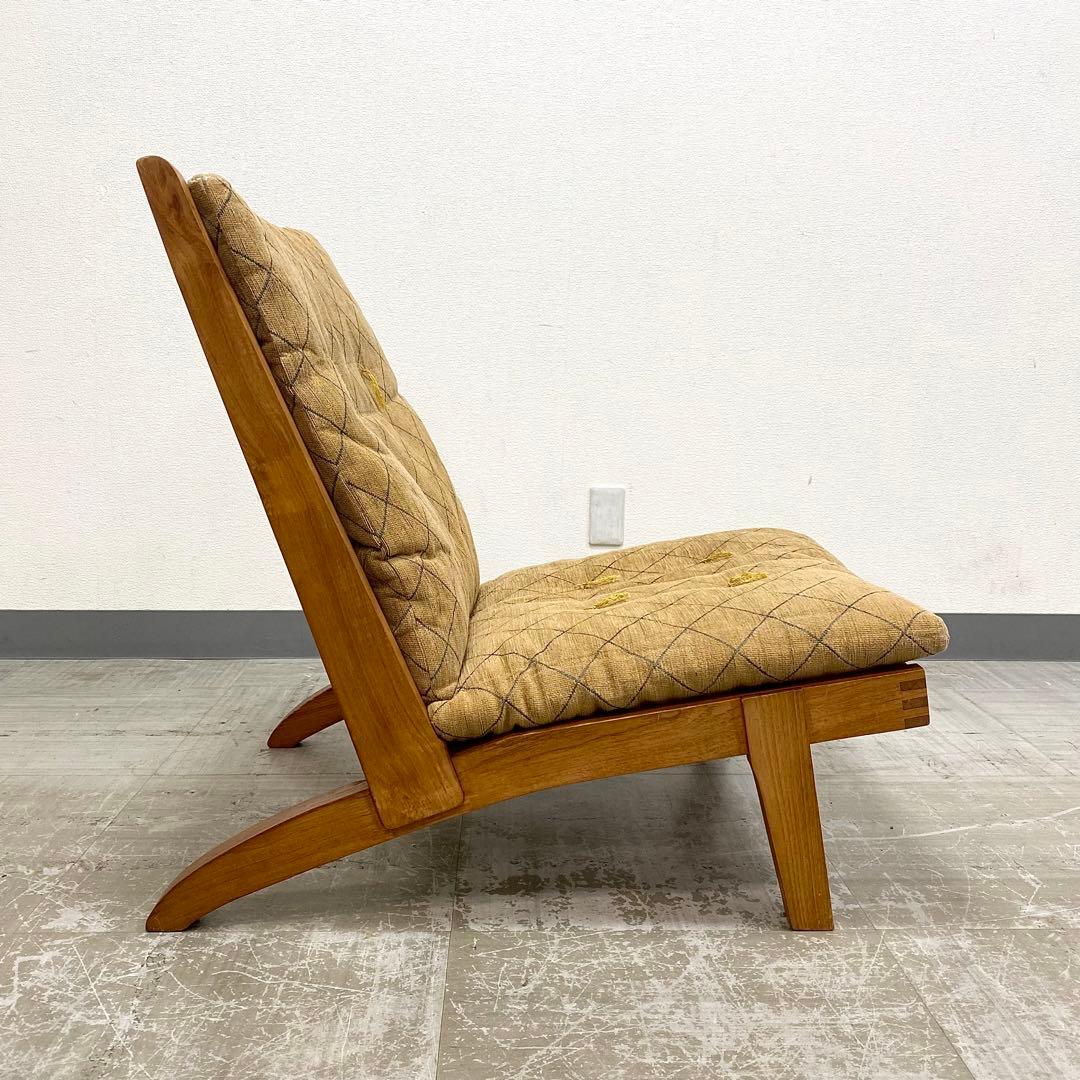 BC工房 安楽座布団仕様 ラウンジチェア 椅子 1人掛けソファ チーク無垢材
