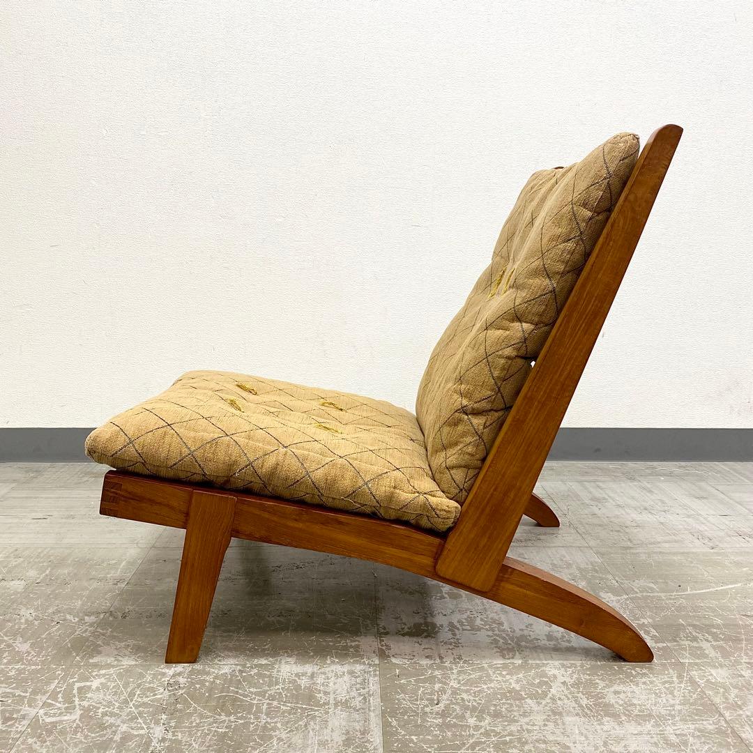 BC工房 安楽座布団仕様 ラウンジチェア 椅子 1人掛けソファ チーク無垢材