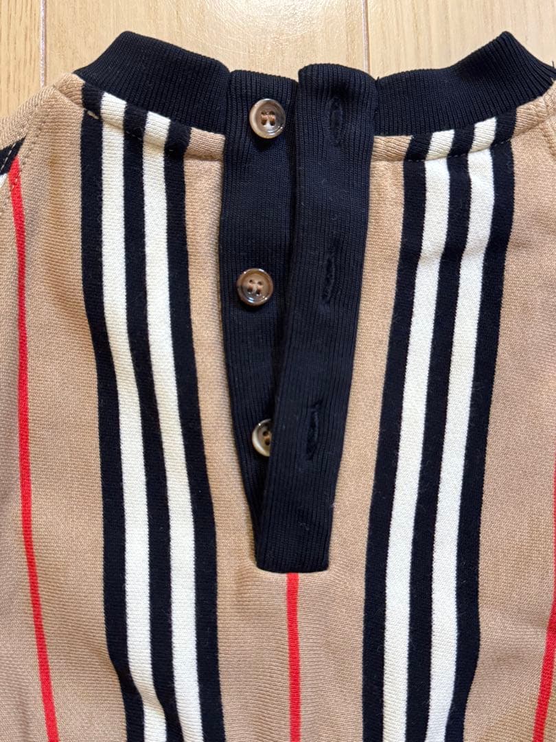 バーバリー ワンピース　ストライプ柄