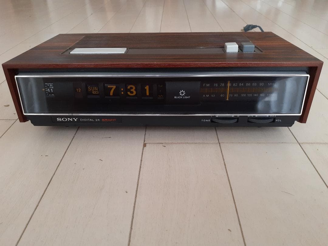 TFM－C600　元箱　取説　パタパタ時計　ラジオ　SONY　ソニー