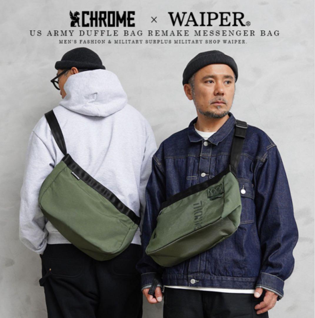 WAIPER.inc × CHROME ニュースペーパー メッセンジャーバッグ