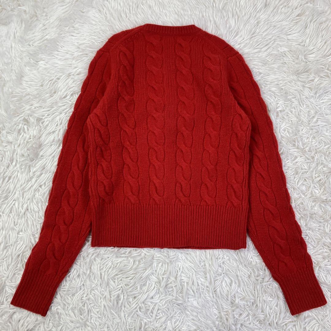 ポロラルフローレン　ケーブルニットカーディガン　ポニー刺繍　カシミヤ　XS
