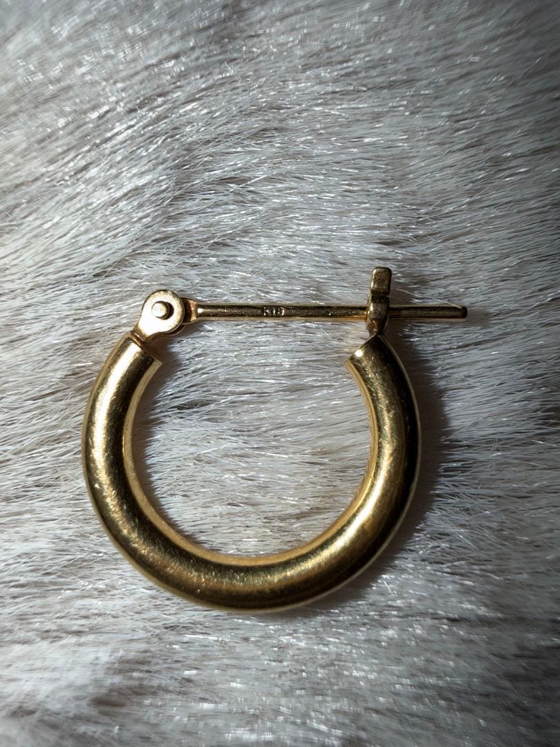 K18ゴールド フープピアス 小型
