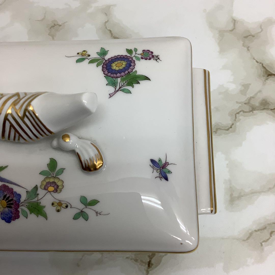 【未使用‼︎】MEISSEN マイセン 小物入れ タバコ入れ 金装 花 鳥 レア
