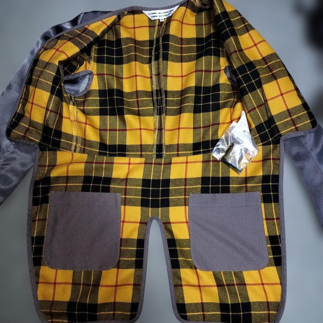 COMMEdesGARCONS コムコム タータンチェックインナージャケット