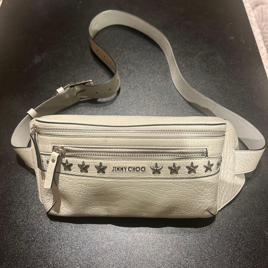 JIMMY CHOO ボディバッグ・ウエストポーチ ホワイト
