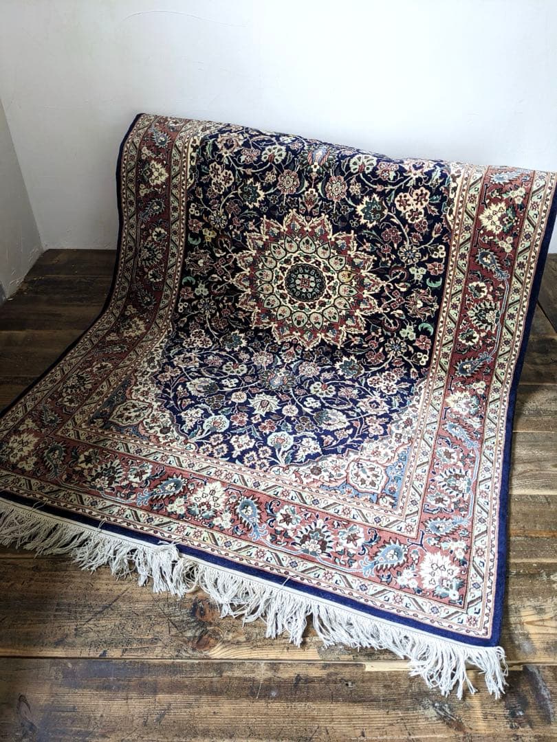 ヴィンテージペルシャラグ 手織り ウール 190×127cm