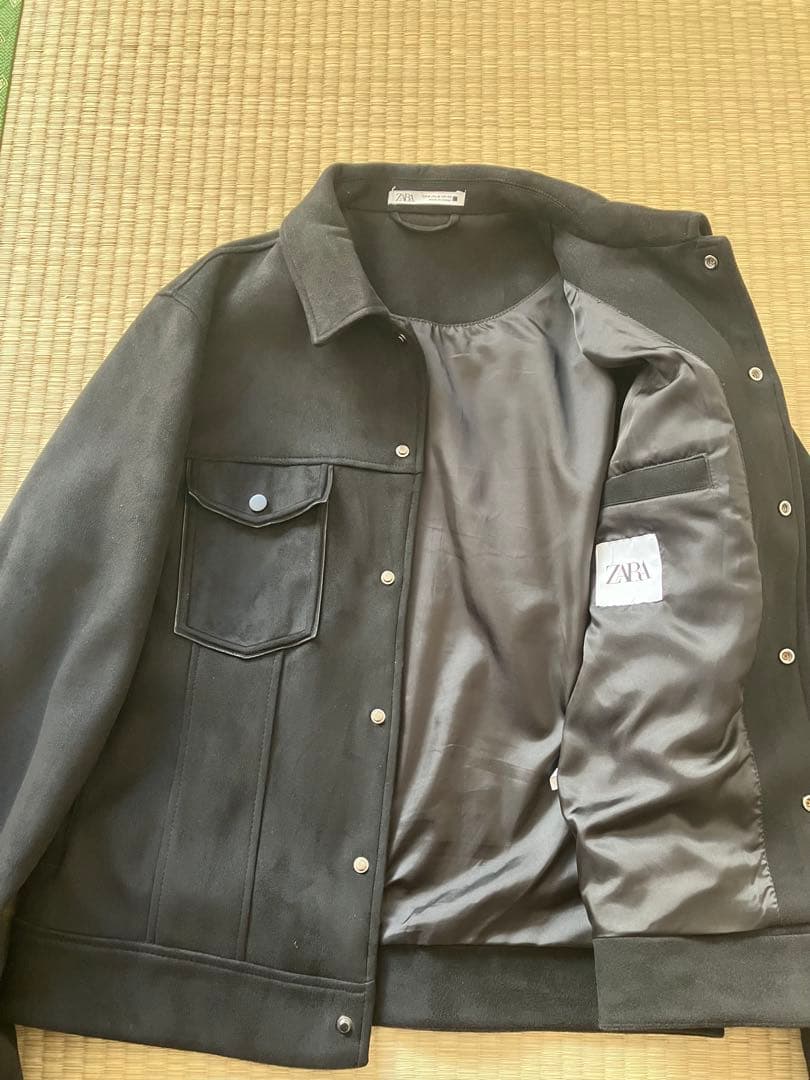 ブラック スエード風 ジャケット