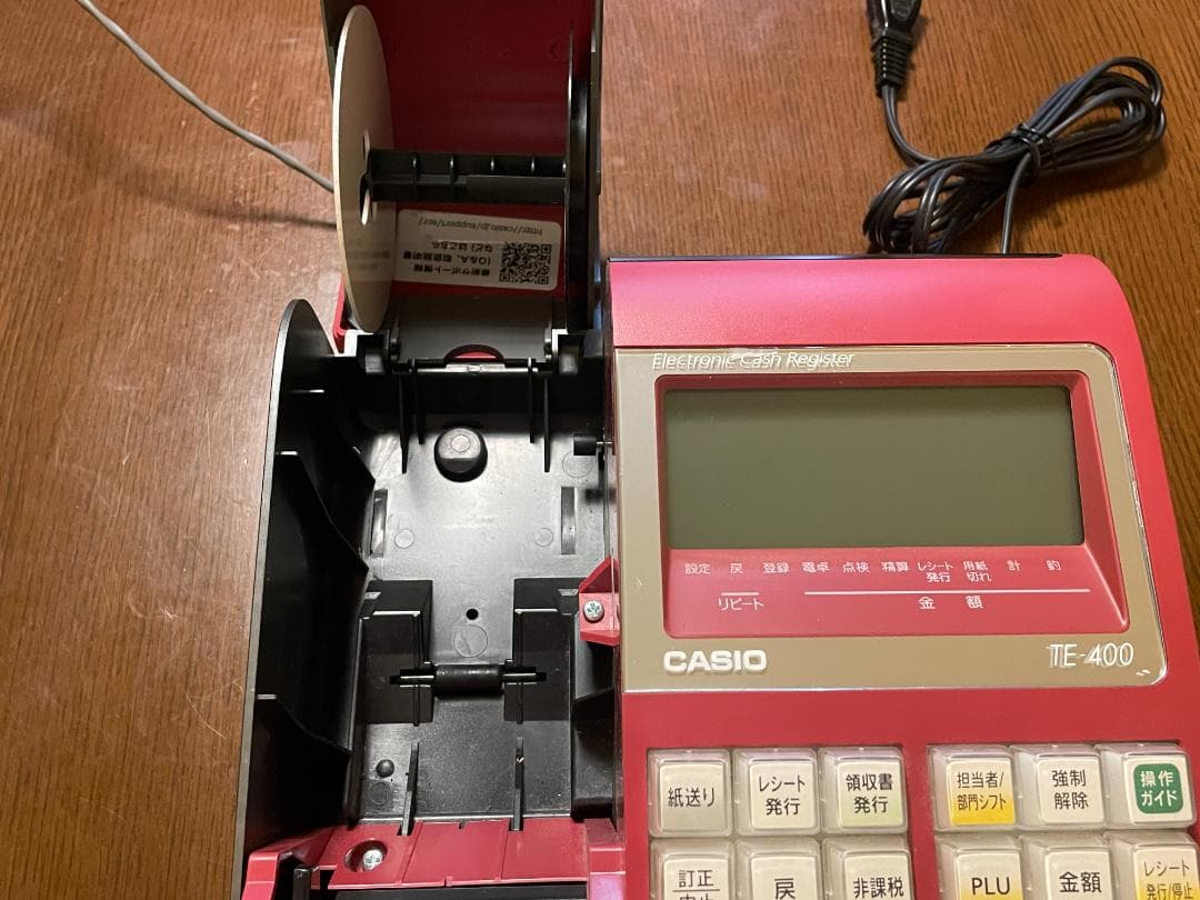 カシオ レジスター TE-400-RD レッド
