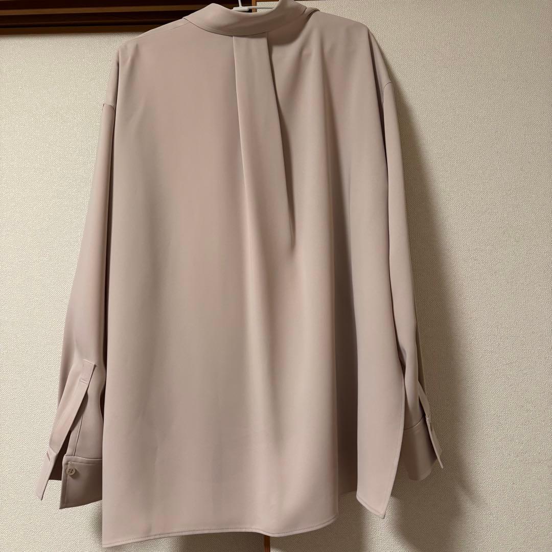 NOBLE シーズンカラープレーンシャツ ベージュ