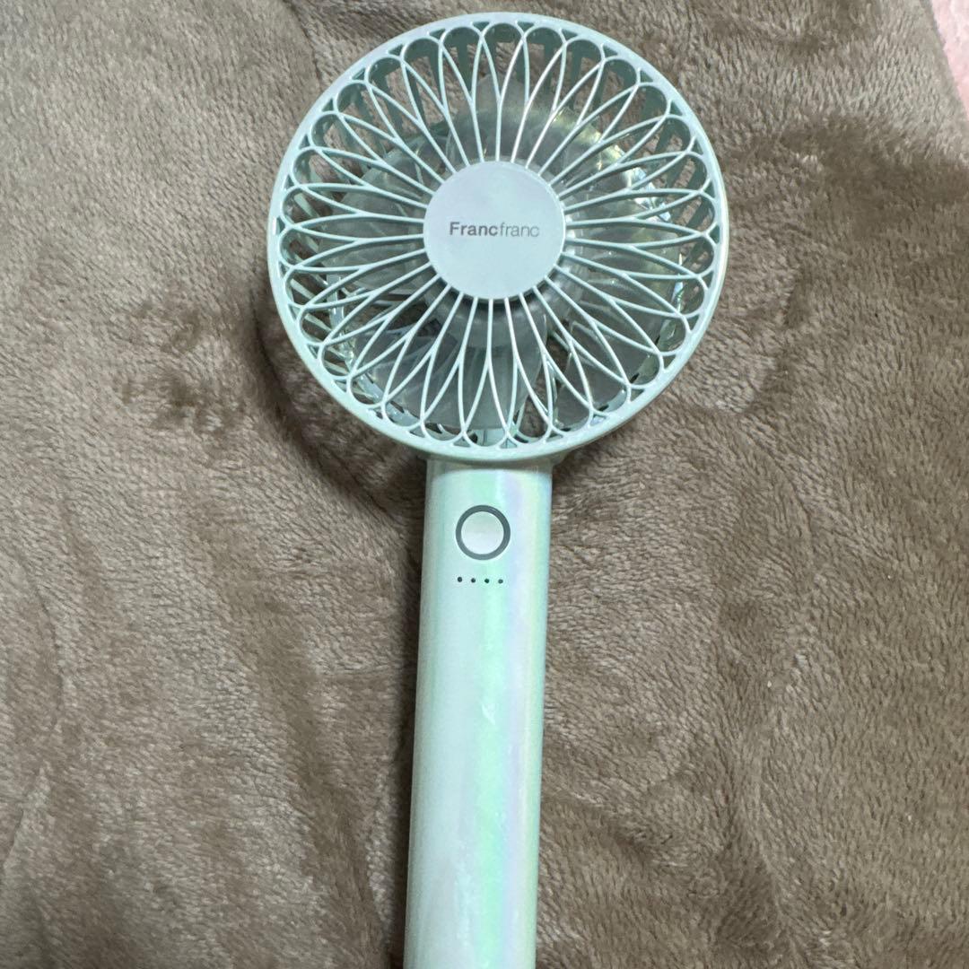 Francfranc ポータブルファン ホワイト