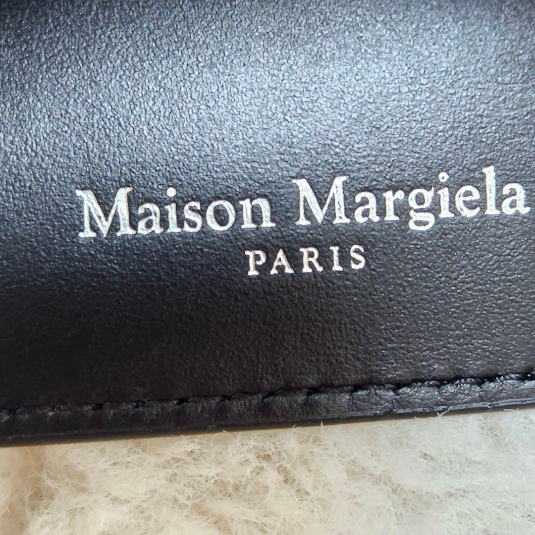 ✨新品未使用　付属品完備✨マルジェラ　マネークリップ　小銭入れ　ステッチ　黒