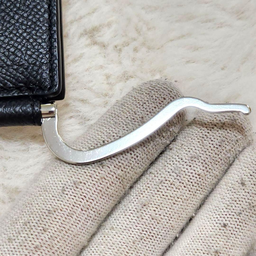 ✨新品未使用　付属品完備✨マルジェラ　マネークリップ　小銭入れ　ステッチ　黒