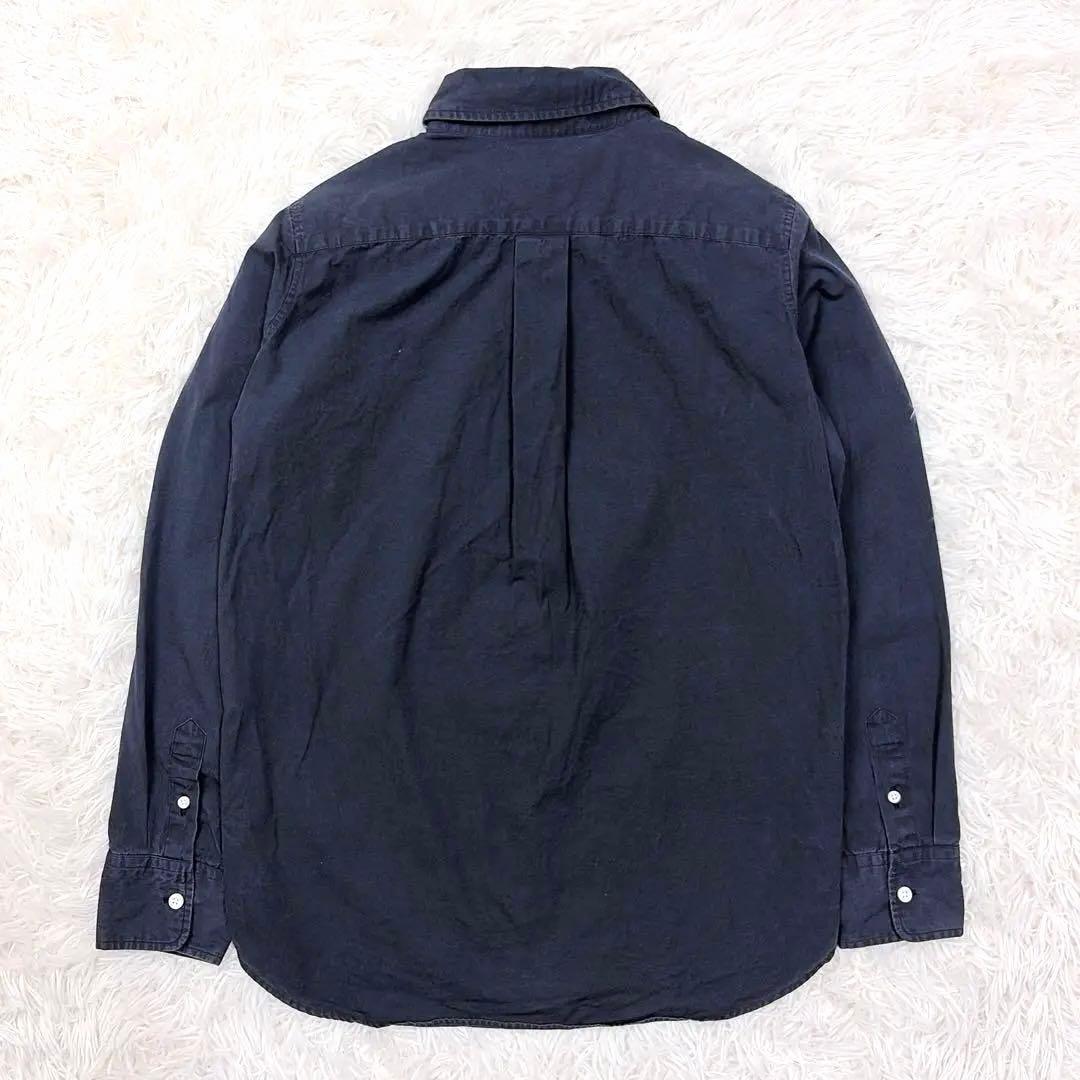 マディソンブルー　コットン　ハンプトンシャツ ロゴ刺繍　サイズ02 ネイビー