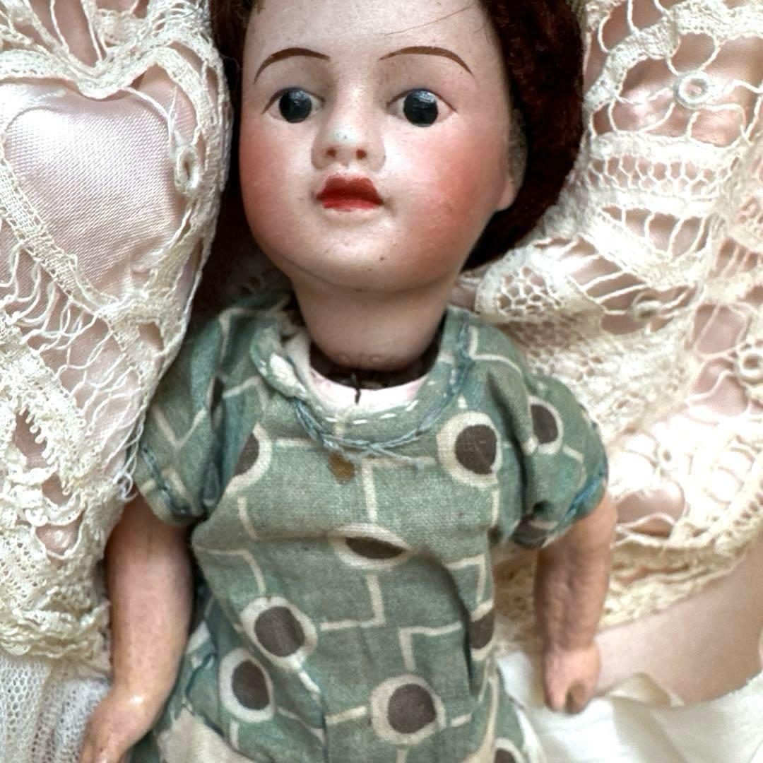 フランスアンティークドール　ビスクヘッドドール　ミニョネット　フレンチドール