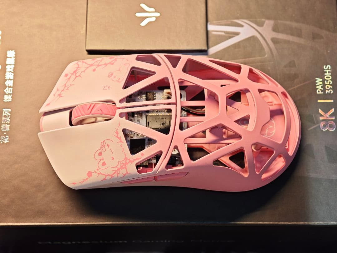 マウス・トラックボール WLMOUSE BeastX Pro Tempered Pink Rabbit