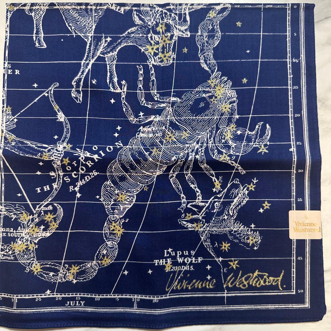 ヴィヴィアンウエストウッド星座デザインハンカチ