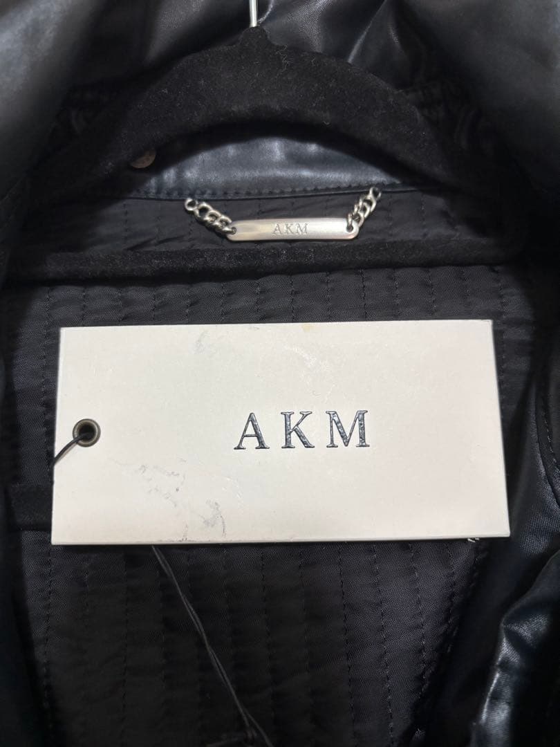 【定価10万円】【貴重タグ付】【状態良好】AKM フードジャケット ブラック