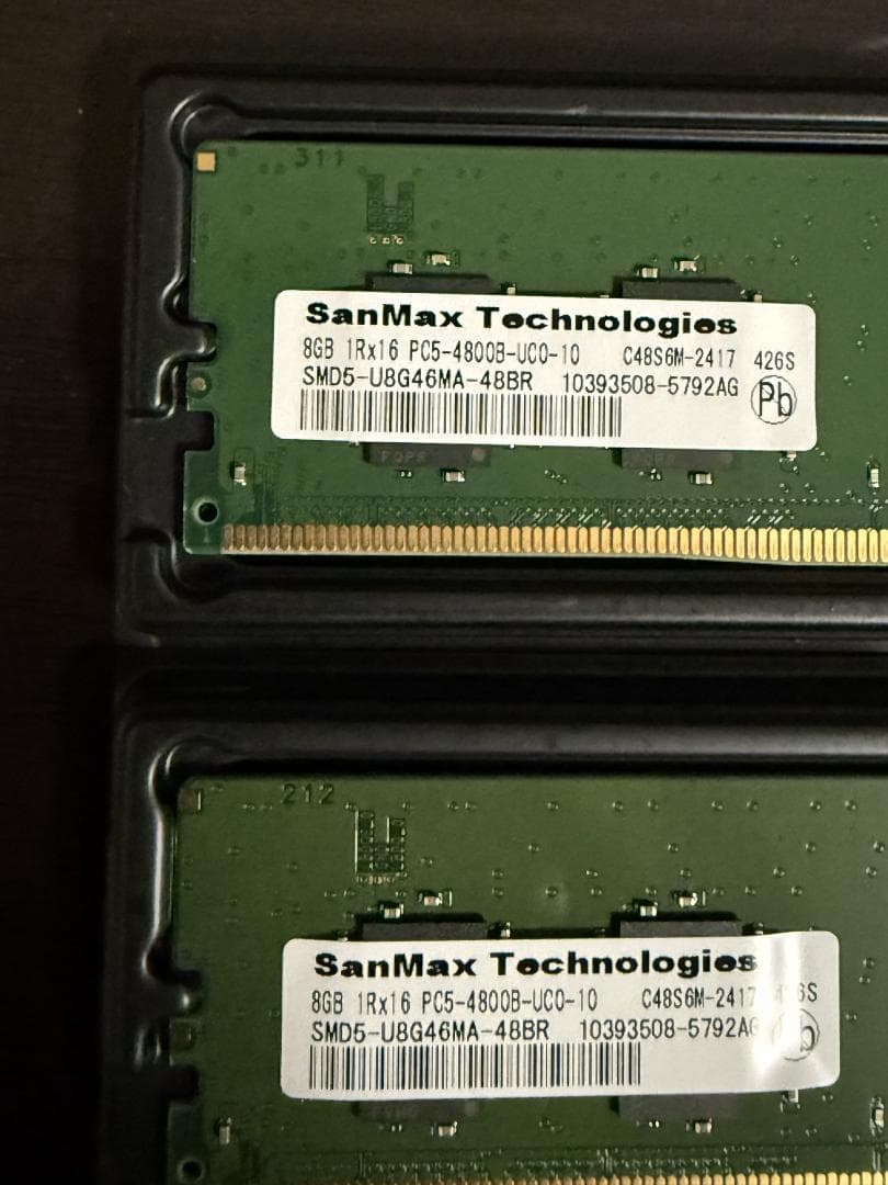 SanMax DDR5-4800 8GB×2枚（16GB）①