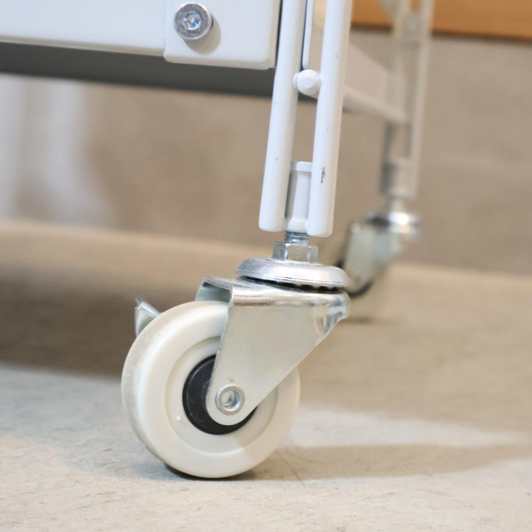 無印良品 MUJI スチール4段 帆布バスケット付き ユニットシェルフ チェスト