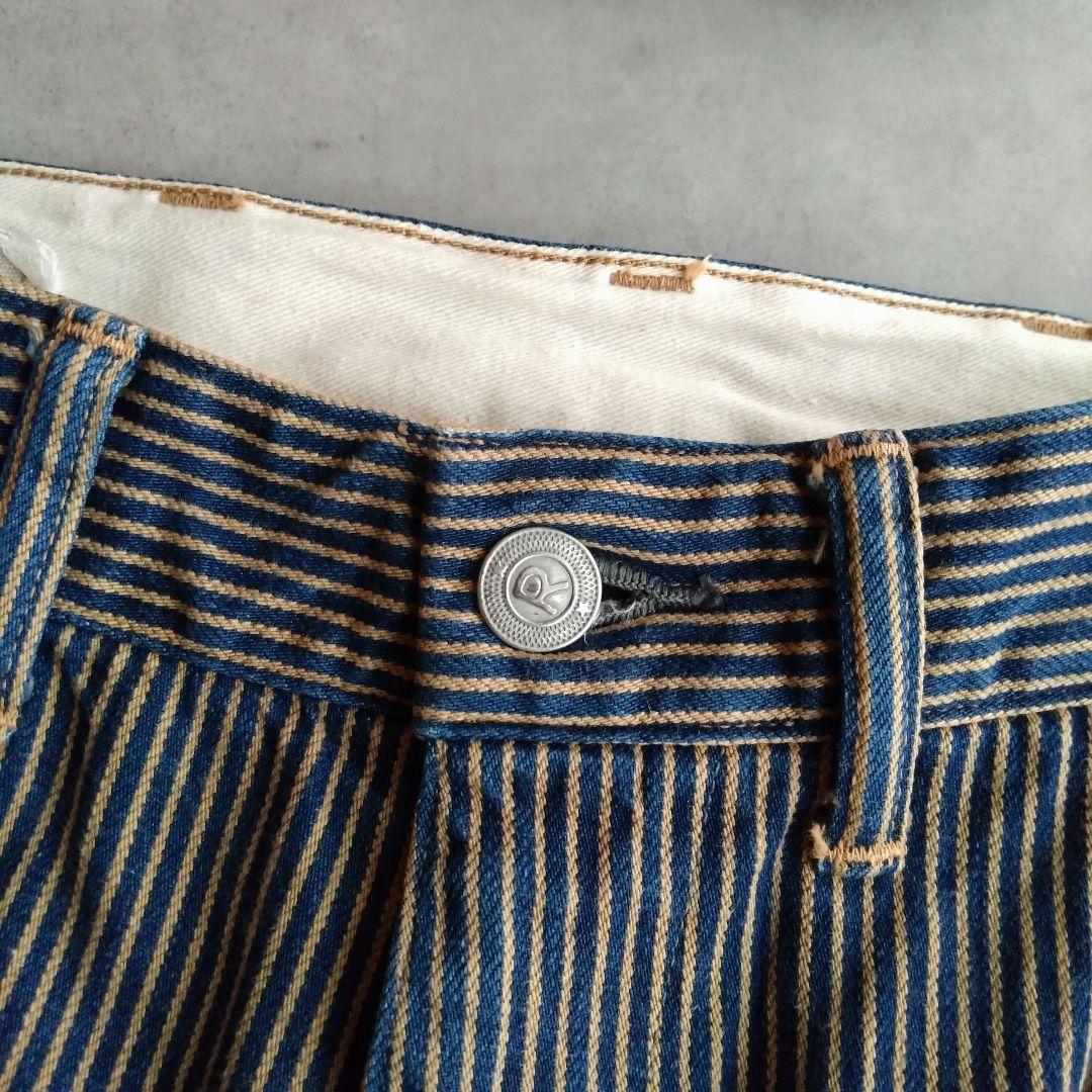 45R モンブラウンヒッコリーの908山ペインターパンツ ストライプ　28