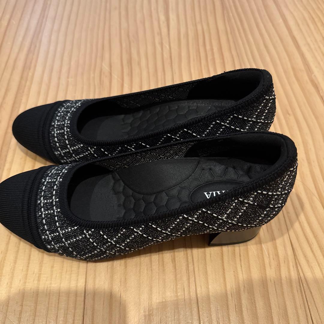 VIVAIA チェック柄 Julie Arch Pro ラウンドトゥ パンプス