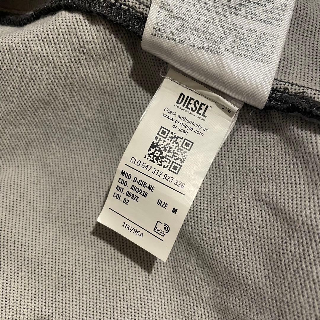 DIESEL D-GIR-NE A03938 069ZEジップアップパーカー M