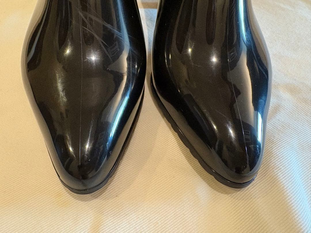 グッチ レインブーツ 長靴 ラバー 黒