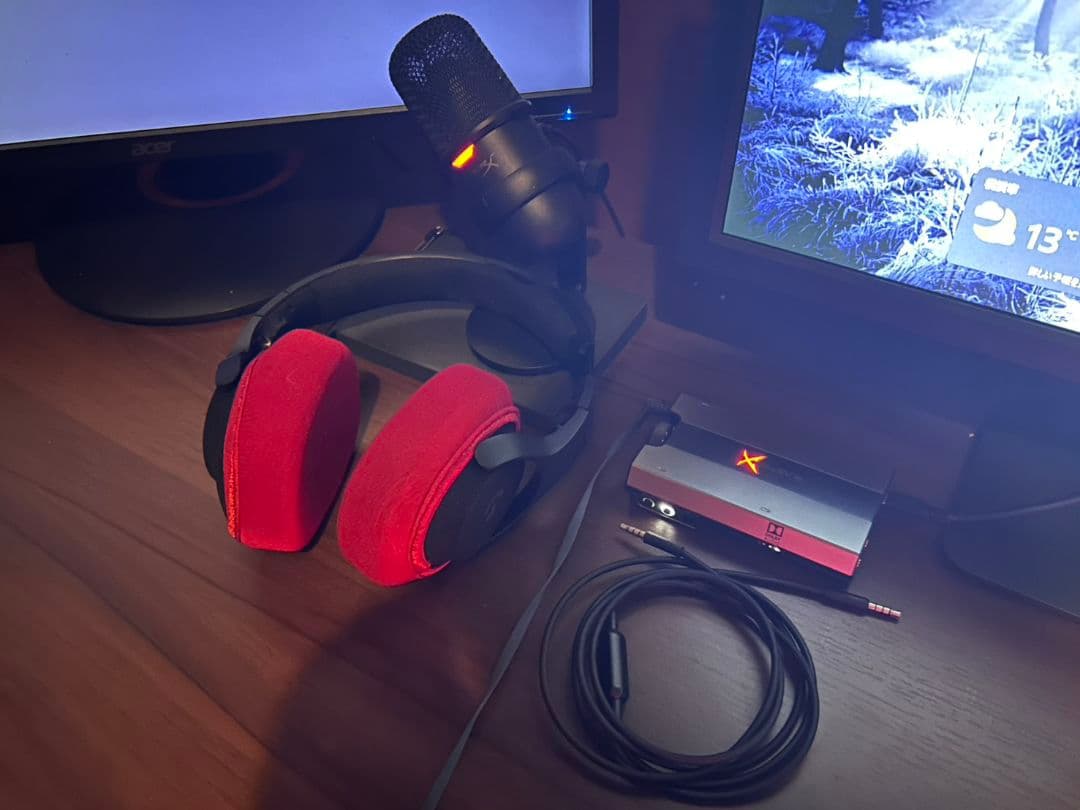 【美品】ゲーミングアンプ・アンプ・ヘッドホンセット