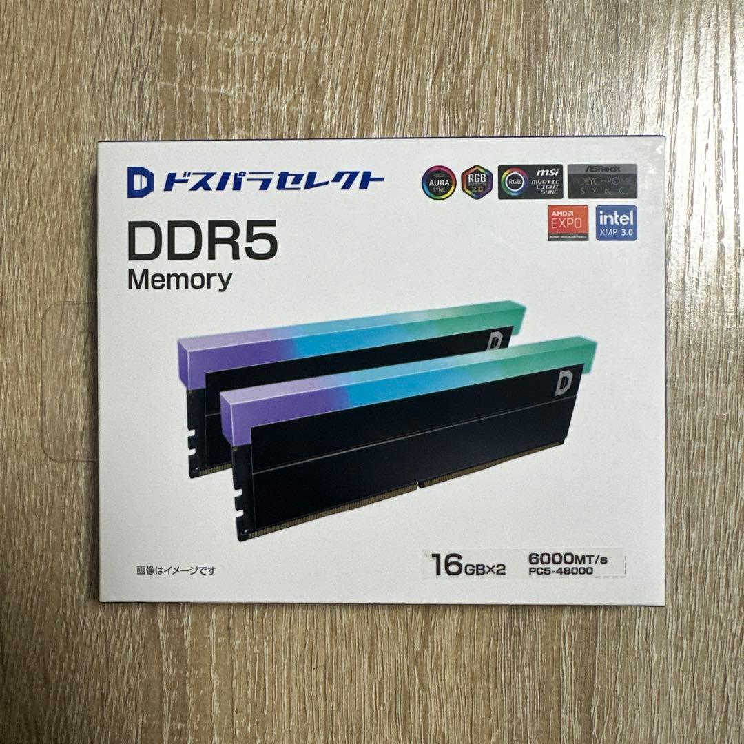 ドスパラセレクト DDR5 メモリー 16GBx2 6000MT/s