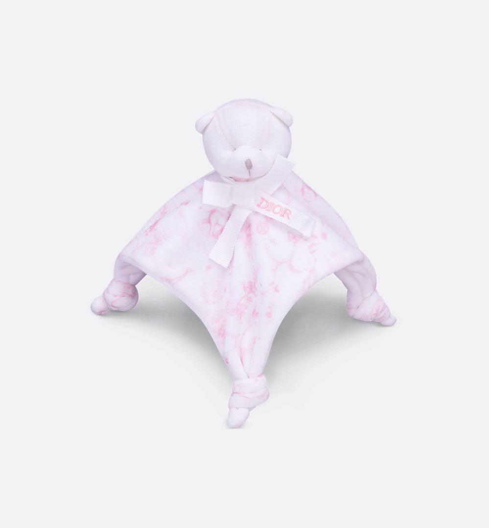babyDior 花柄 ピンクハンカチ ぬいぐるみ付き