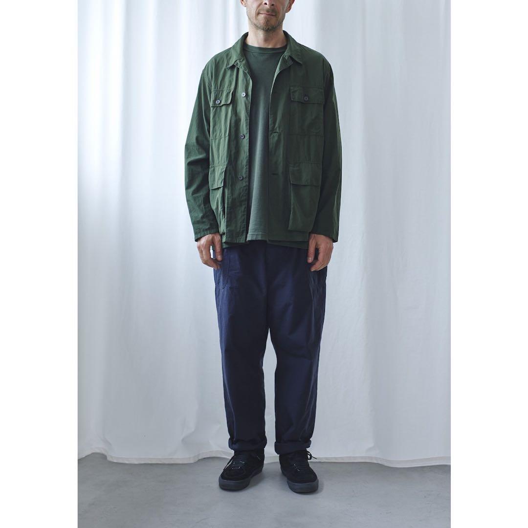 COMOLI コモリ サファリ シャツ カーキ