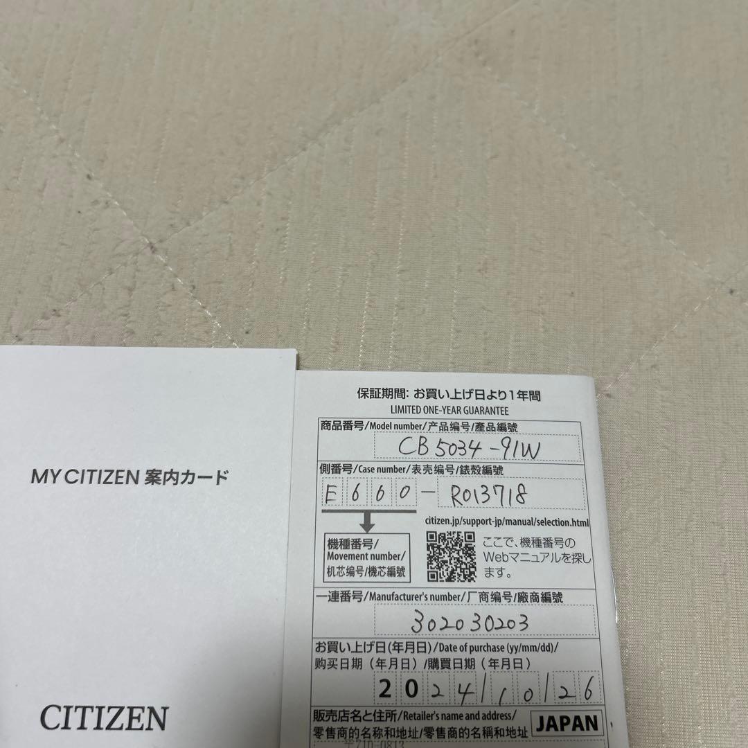 CB5034-91W CITIZEN シチズン プロマスター LAND