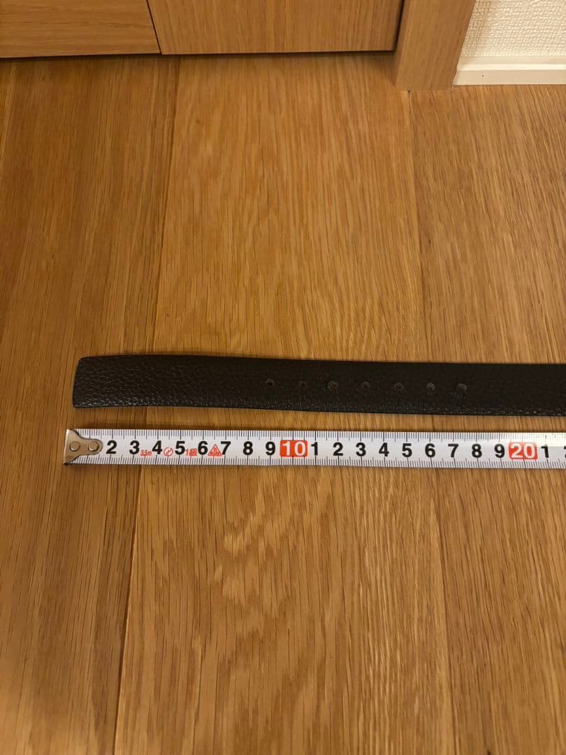 Salvatore Ferragamo ブラック レザーベルト ガンチーニ