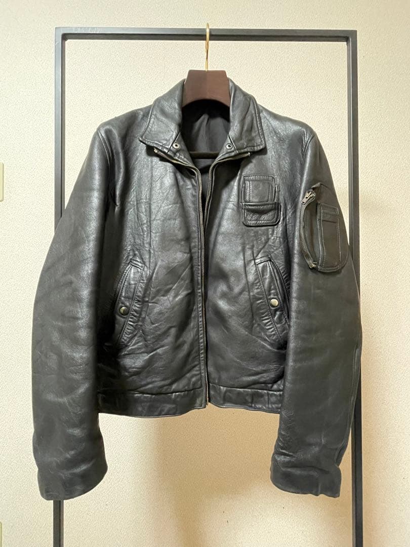 1970s フランス軍　レザーパイロットジャケット