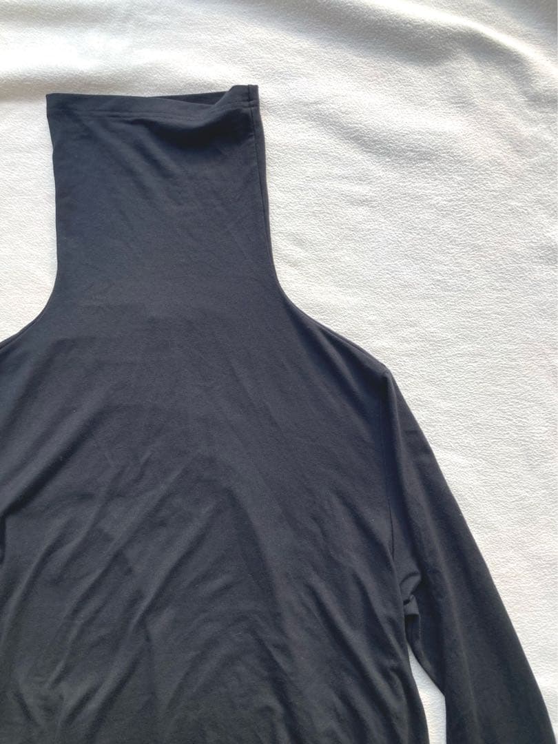 ANN DEMEULEMEESTER アシンメトリー　変形カットソー　黒　美品