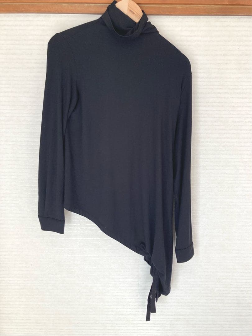 ANN DEMEULEMEESTER アシンメトリー　変形カットソー　黒　美品