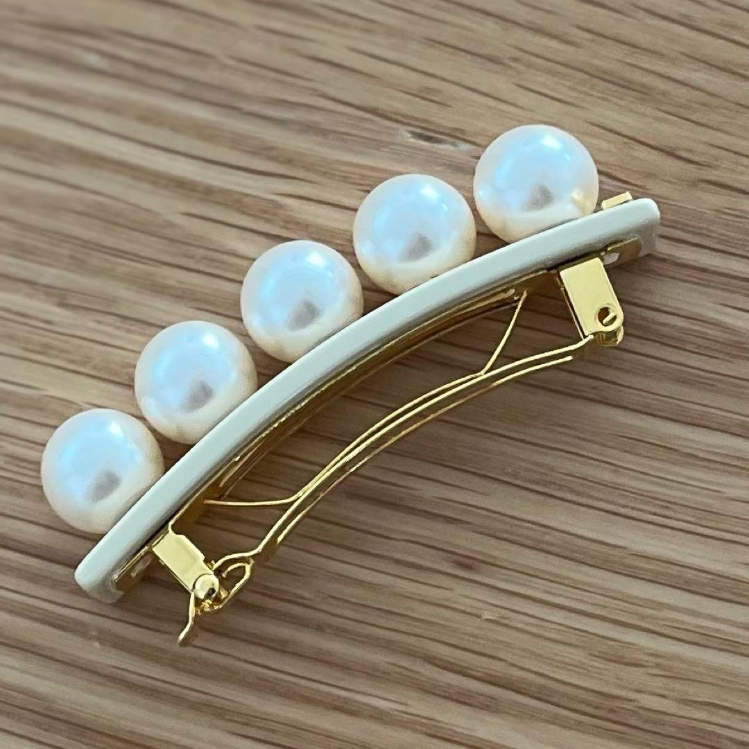 ALEXANDRE DE PARIS アレクサンドルドゥ パリ　バレッタ　パール