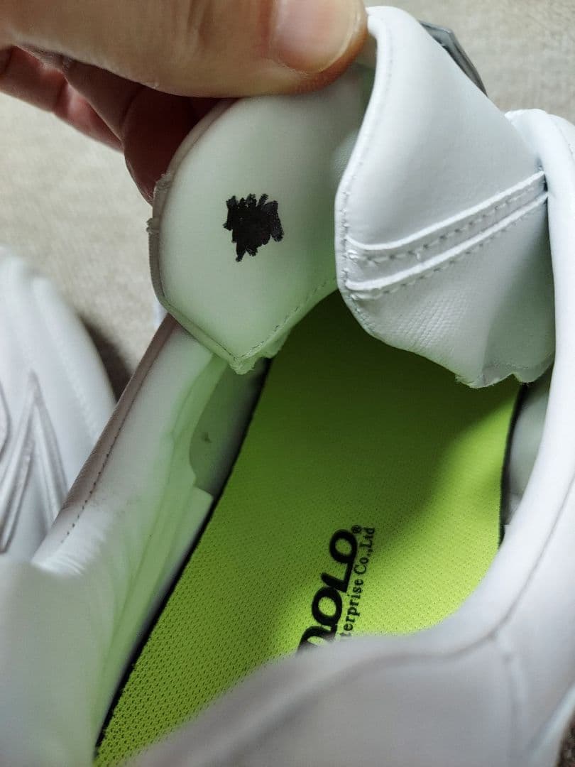 ビモロ　白スパイク(高校野球対応)　27.5cm