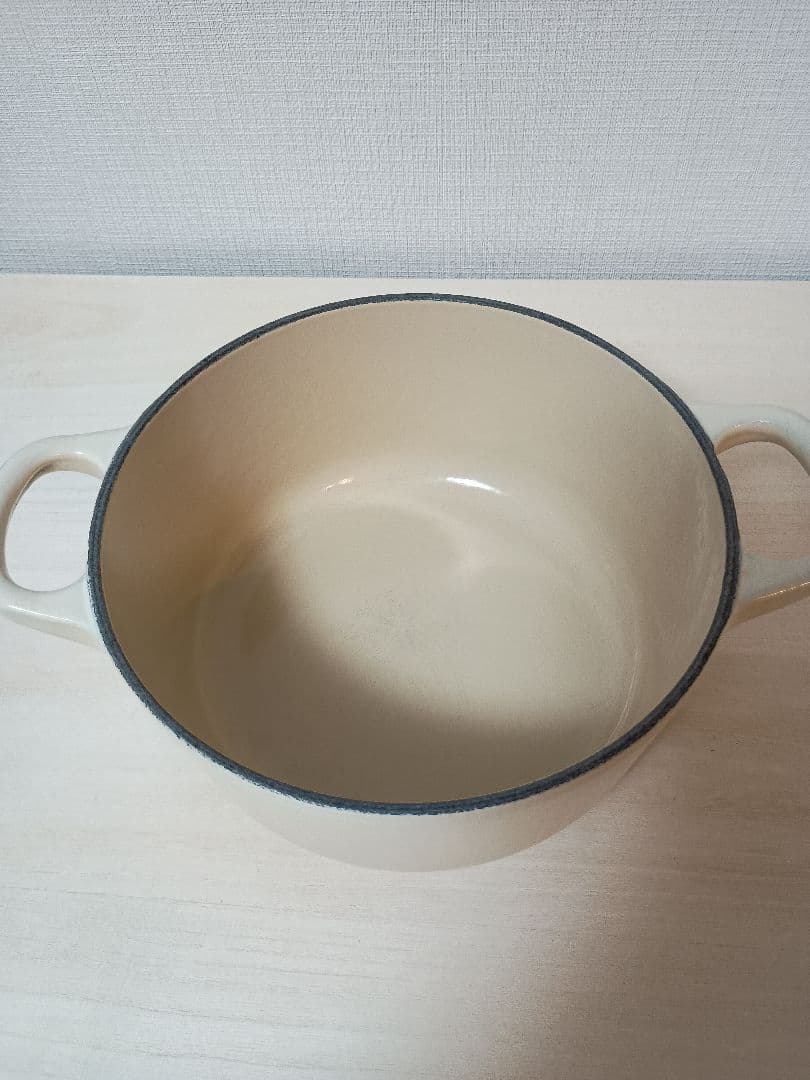 ル・クルーゼ 16cm 両手鍋 ベージュ系