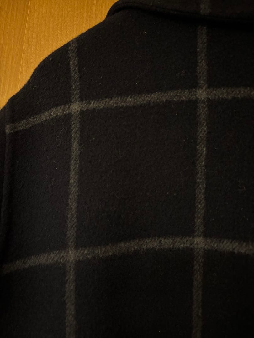 MACKINTOSH LONDON チェスターコート ウール100% チェック柄