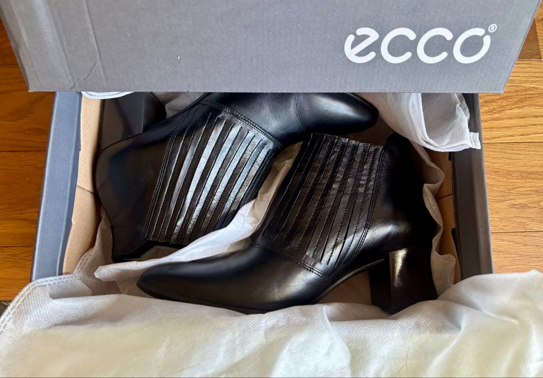 エコー★eccoブーティ　ショートブーツ★黒