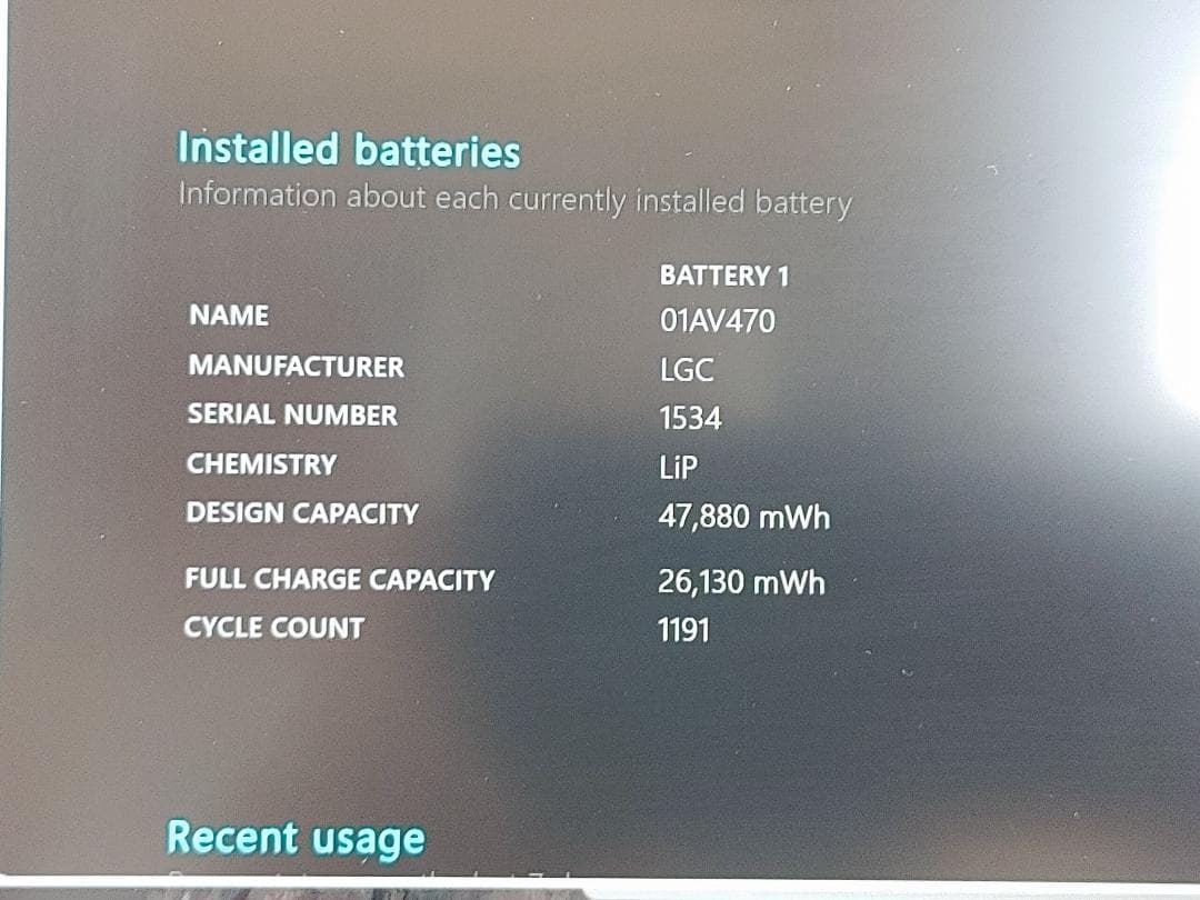 【ジャンク】ThinkPad X280 Core i7、天板ひび割れ