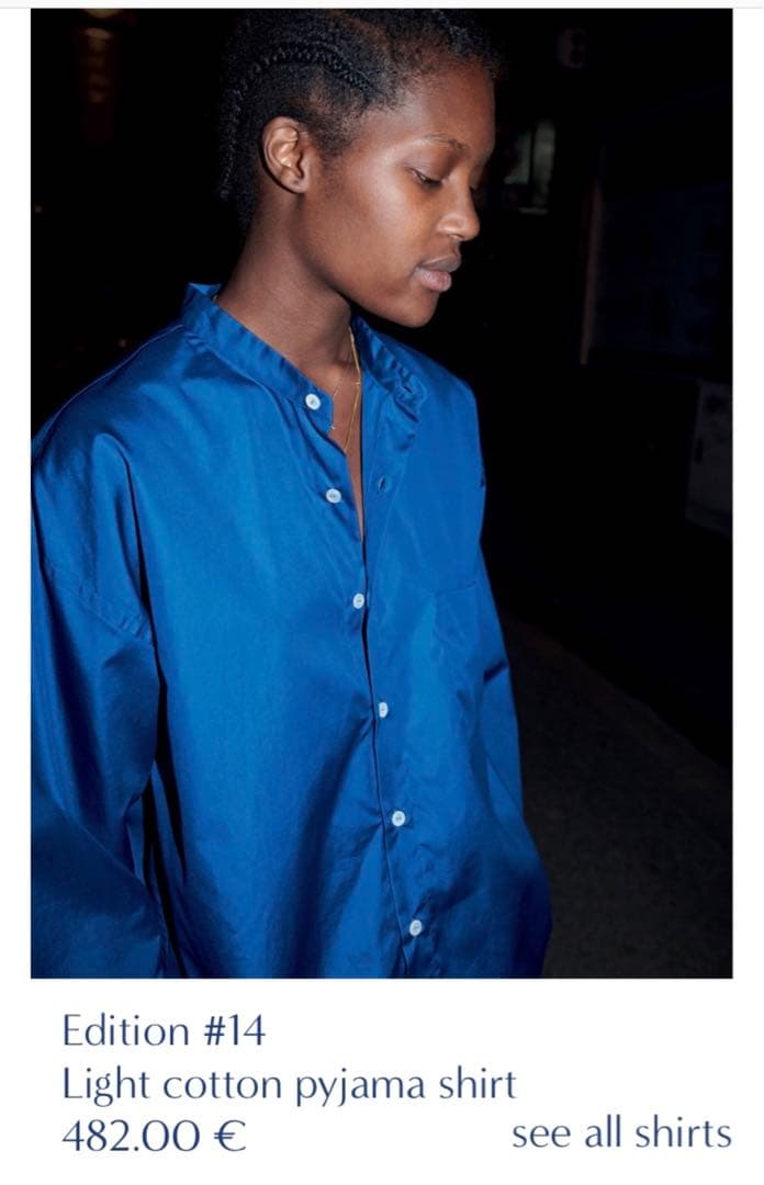 cristaseya pyjama shirt パジャマシャツ