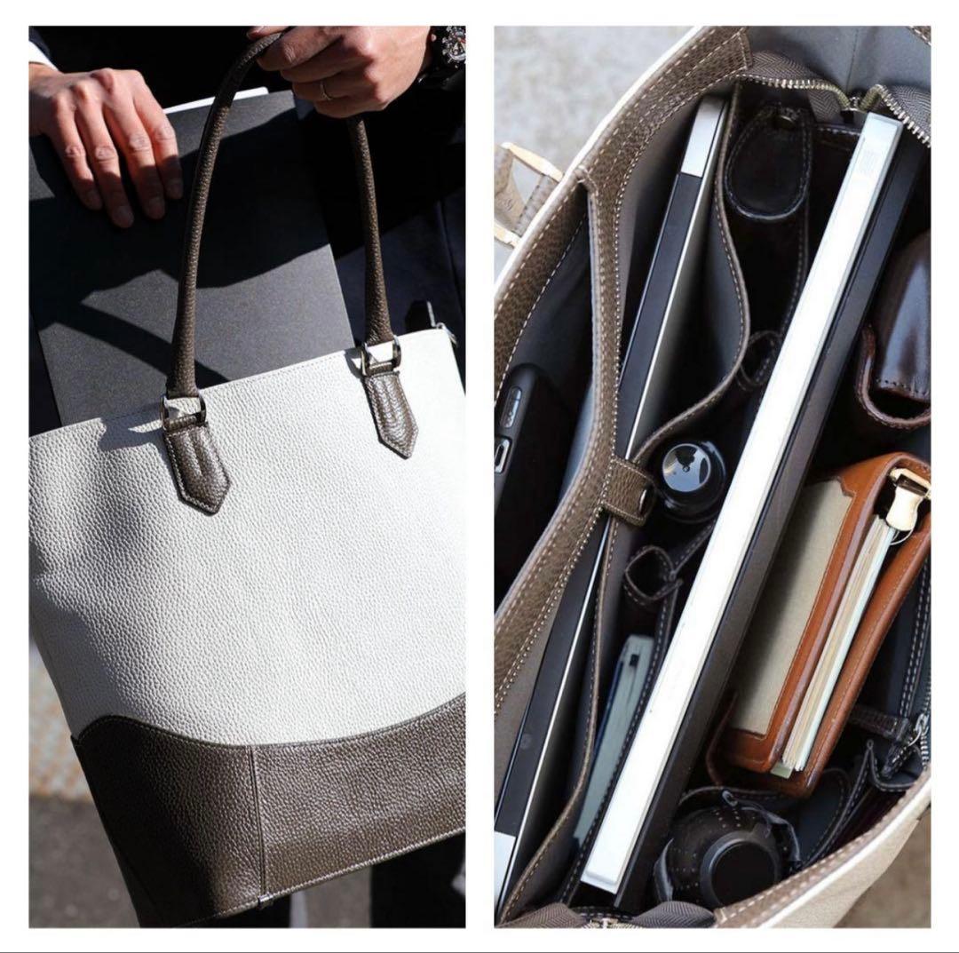 FIVE WOODS ファイブウッズ GLAZE シボ革 2way トートバッグ