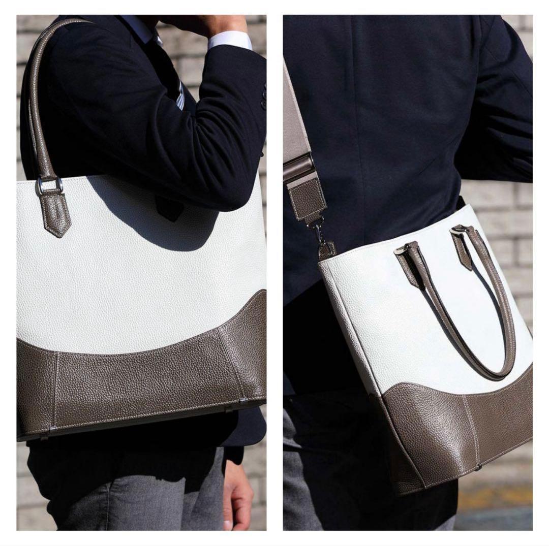 FIVE WOODS ファイブウッズ GLAZE シボ革 2way トートバッグ