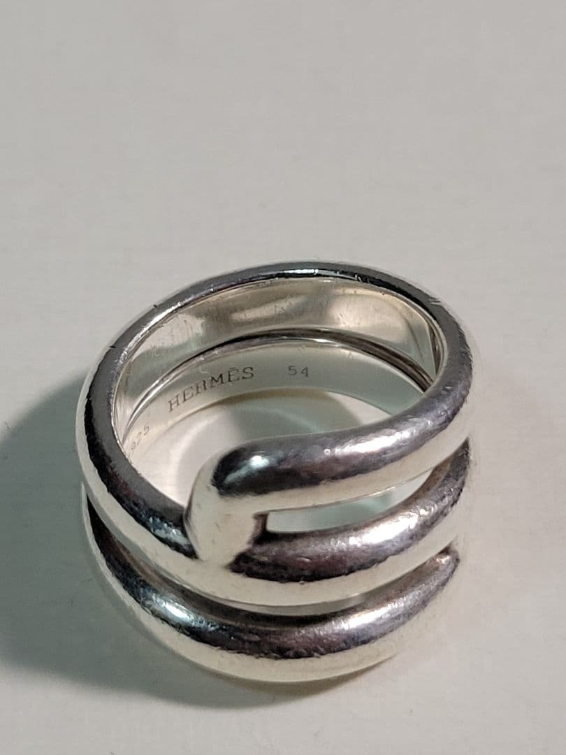 HERMES リング　指輪 54　ツイスト パラード　オスモズ　リマ　925