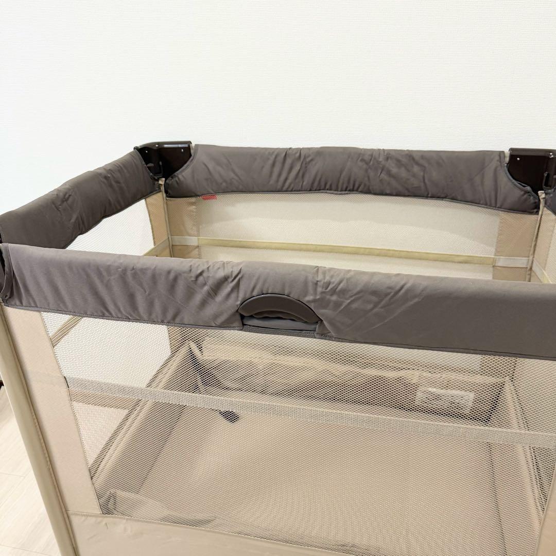 【美品】アップリカ ココネルエアー ベビーベッド ココア